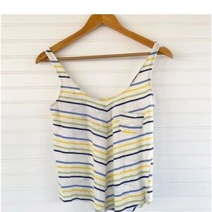 Poof! Blue and Yellow Sleeveless  Camisole